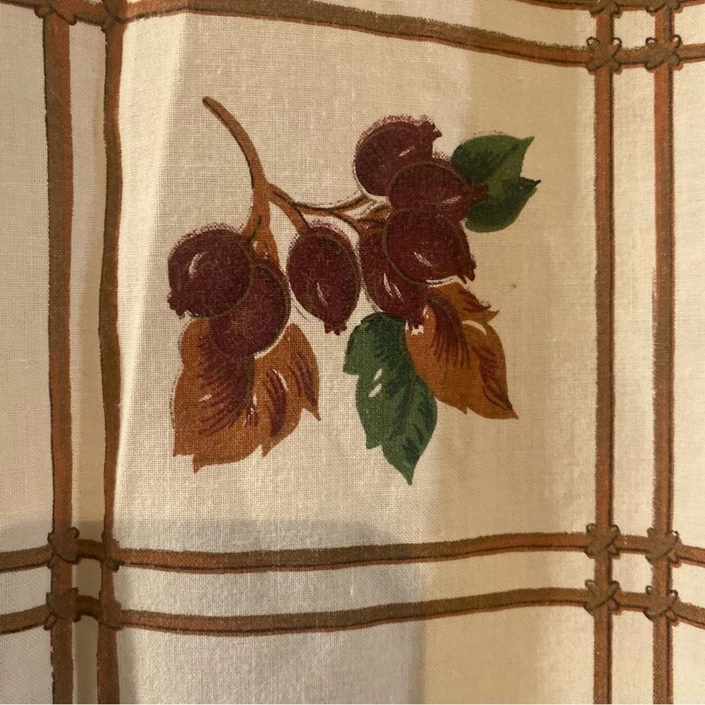 Round Cotton Fall Tablecloth 66” Diameter